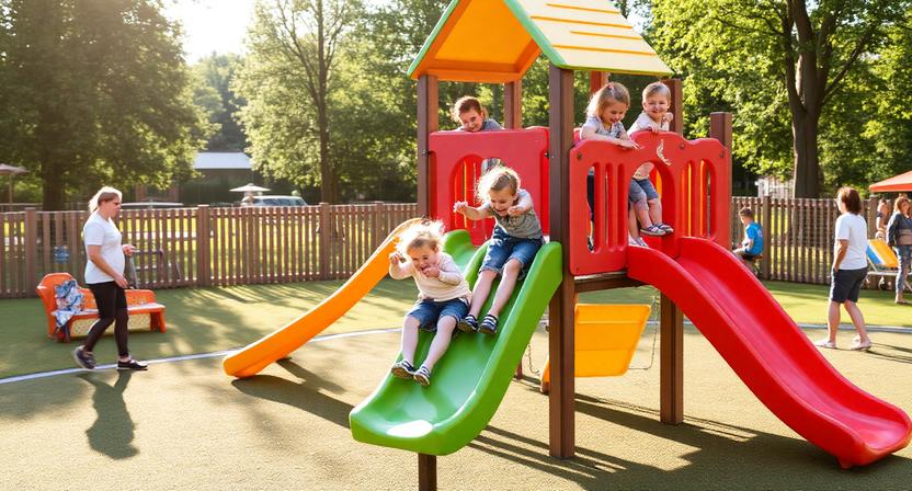 kinderen van de glijbaan